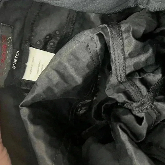 Vintage Y2K 2000s Cavaricci Black Sequin Bootcut Pants Size 5 Waist 28” - Picture 12 of 16